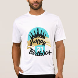 Camiseta Moderno feliz 21 por él
