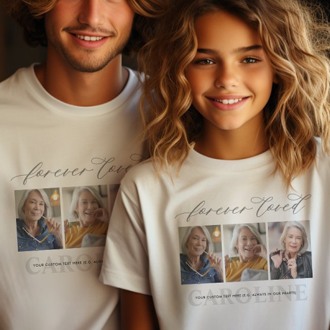 Camiseta Moderno Funeral/Memorial De 3 Fotografías Para Sie (Subido por el creador)