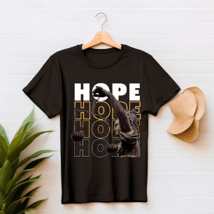 Camiseta Moderno HOPE T Shirt negro y amarillo