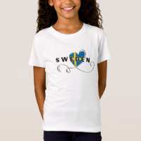 Moderno Love Suecia Bandera Souvenir Sueco