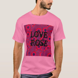 CAMISETA MODERNO MANDALA COLOR ROSA ROSA