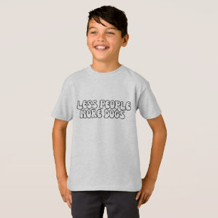 Camiseta Moderno Menos personas Más groovía DOG Guión de te