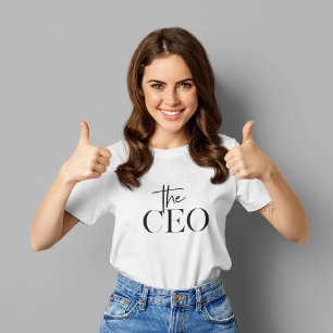 Camiseta Moderno Mínimo El CEO Negro