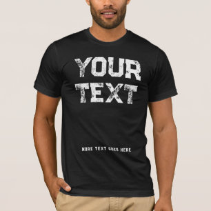 Camiseta Moderno modelo de plantilla de texto con problemas