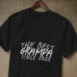 Camiseta Moderno moreno negro y blanco Grunge el mejor Gram<br><div class="desc">Este diseño elegante y moderno se compone de una tipografía de san serif.</div>