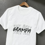 Camiseta Moderno moreno negro y blanco Grunge el mejor Gram<br><div class="desc">Este diseño elegante y moderno se compone de una tipografía de san serif.</div>