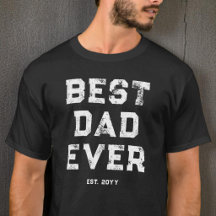 Moderno Negro y Blanco Genial Mejor Papá Est