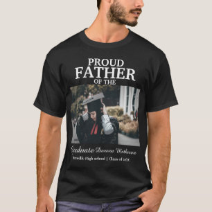 Camiseta Moderno Orgullo padre de la foto del personalizado