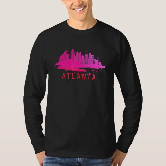 Camiseta Moderno paisaje urbano de Atlanta Souvenir Atlanta (Anverso)
