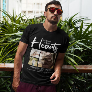 Camiseta Moderno Para Siempre En Nuestro Corazón   Funeral