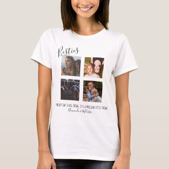 Camiseta Moderno | Personalizado | Besties | 4.ª Foto (Anverso)