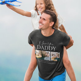 Camiseta Moderno Personalizado Te Amo Papá | 3 Fotos