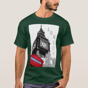Camiseta Moderno Pop Art London Big Ben Clock Tower