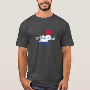 Camiseta Moderno recuerdo del mapa de la bandera de los Paí