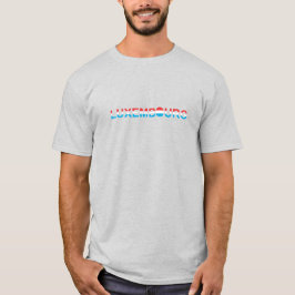 Camiseta Moderno recuerdo luxemburgués de bandera de lujo