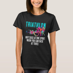 Camiseta Moderno Sarcasmo deportivo Triatlón negrita Turque