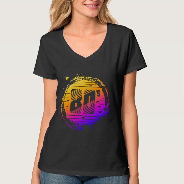 Camiseta moderno vintage de los 80 (Anverso)