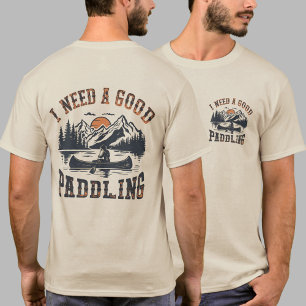 Camiseta Moderno Vintage Necesito Un Buen Kayak Para Remar