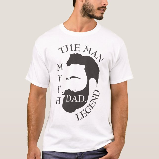 Camiseta Moderno y elegante Día del Padre (Anverso)