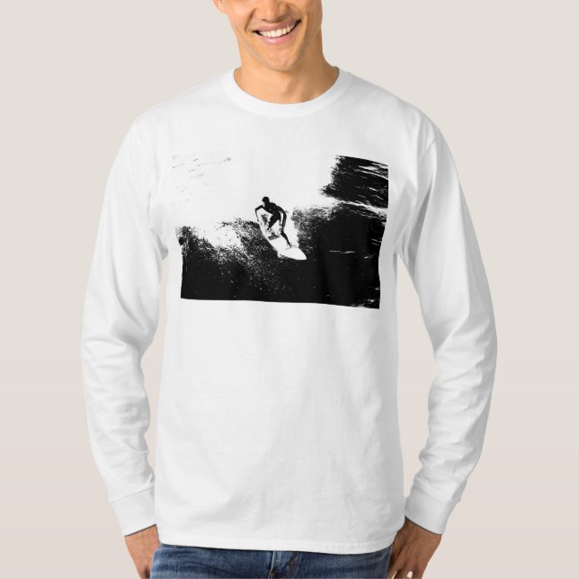 Camiseta Moderno y elegante Surfer Trendy Template Pop Art (Anverso)
