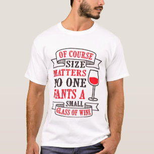 Camiseta Moderno y gracioso canto de vino