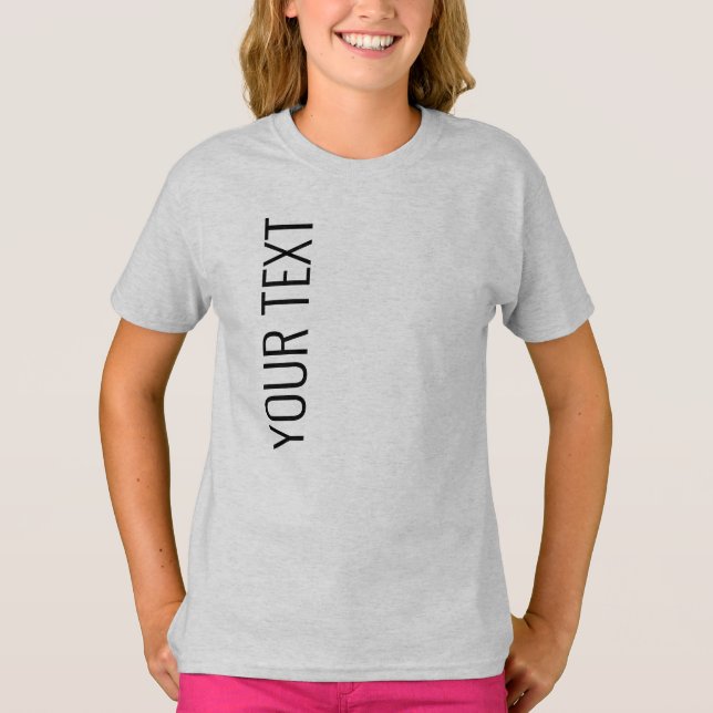 Camiseta Moderno y moderno Moderno Chicas Big Large Font Ki (Anverso)