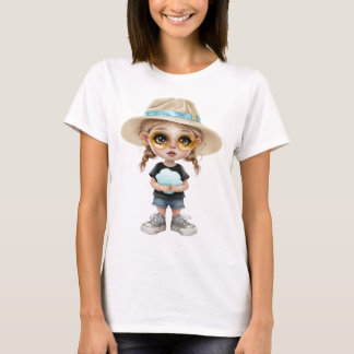 Camiseta Moderno y sencillo: Chica elegante