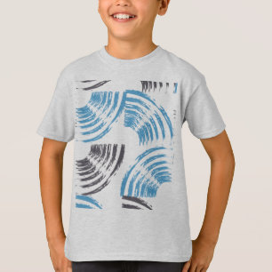 Camiseta Modernos, geniales, de moda, azulados trazos abstr