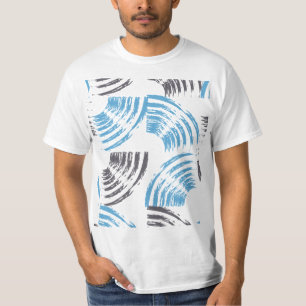 Camiseta Modernos, geniales, de moda, azulados trazos abstr