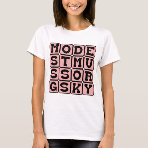 Camiseta Modest Músorgski, compositor ruso
