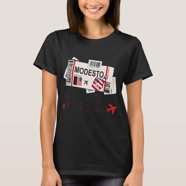 Camiseta Modesto Chica Modesto Embarque (Anverso)