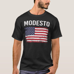 Camiseta Modesto de la bandera estadounidense