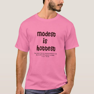 Camiseta modesto es el camisa-negro más caliente con el