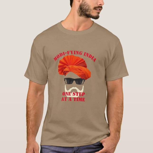 Camiseta Modi-fy India Narendra Modi Primer Ministro India  (Anverso)