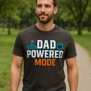 Camiseta Modo alimentado por papá   Neon Glow de la energía