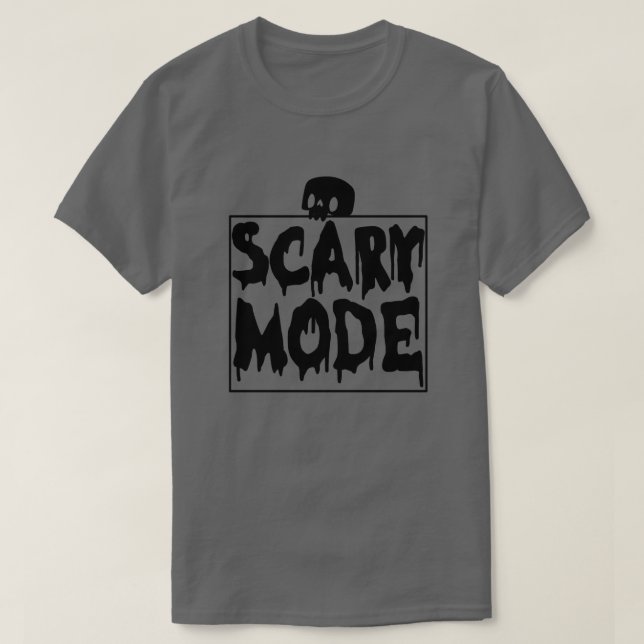 Camiseta Modo aterrador01 (Diseño del anverso)