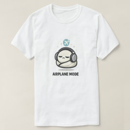 Camiseta Modo Avión Activado - Auriculares de Personaje Can