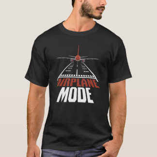 Camiseta Modo Avión Avión Aviador Aeronave Piloto Avión