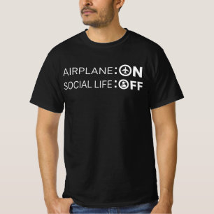 Camiseta Modo Avión DIVERTIDO ON Vida Social OFF