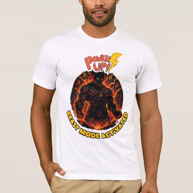 Camiseta Modo bestia activado (Anverso)