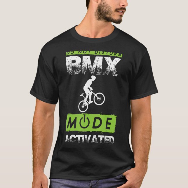 Camiseta Modo BMX Motocross activado de bicicleta Stunts BM (Anverso)