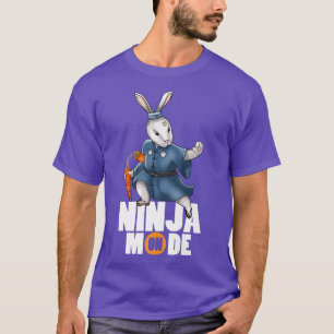 Camiseta Modo Bunny Ninja Nunchucks Kendo Katana Martial Ar