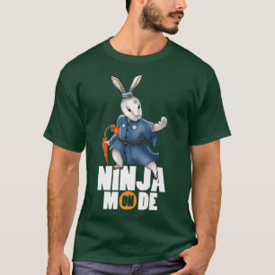 Camiseta Modo Bunny Ninja Nunchucks Kendo Katana Martial Ar