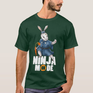 Camiseta Modo Bunny Ninja Nunchucks Kendo Katana Martial Ar
