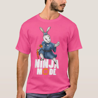 Camiseta Modo Bunny Ninja Nunchucks Kendo Katana Martial Ar