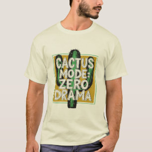 Camiseta Modo Cactus: Drama Cero, Tee De Plantas Cactus