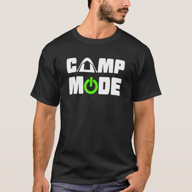 Camiseta Modo Campamento En Camping (Anverso)