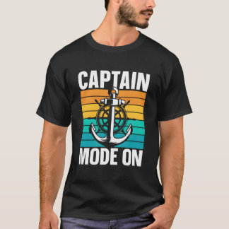 Camiseta Modo Capitán Activado Dueño de Barco Propietario d