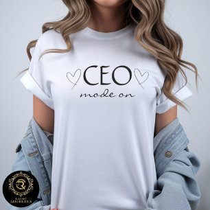 Camiseta Modo CEO Activado Frase del Jefe Casual de Negocio