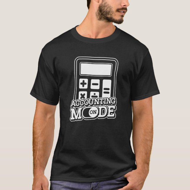 Camiseta Modo Contabilidad Activado  Contador Cpa Auditor T (Anverso)
